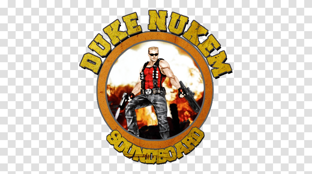 Duke Nukem Soundboard Emblem, Person, Sunglasses, Accessories, Logo Transparent Png