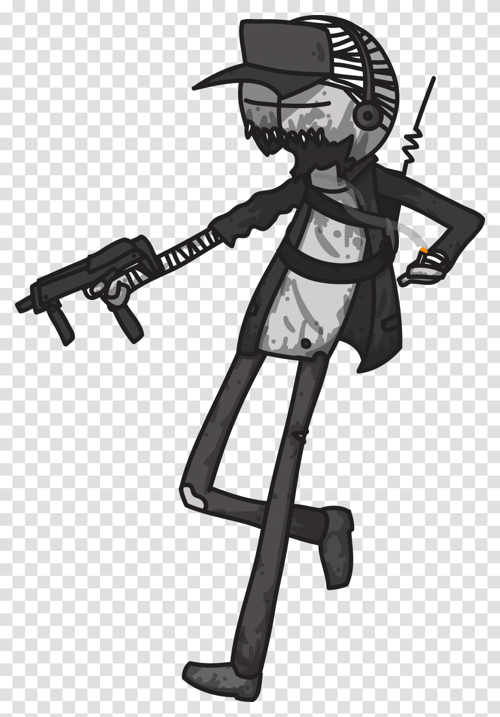 Dumb Idiot Assault Rifle, Pirate, Weapon, Weaponry, Cross Transparent Png