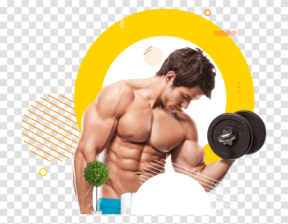 Dumbbell Clipart Male Fitness Bodybuilder, Person, Working Out, Sport, Poster Transparent Png
