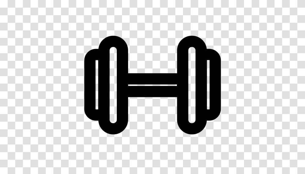 Dumbbell Linear Exercise Icon With And Vector Format, Gray, World Of Warcraft Transparent Png
