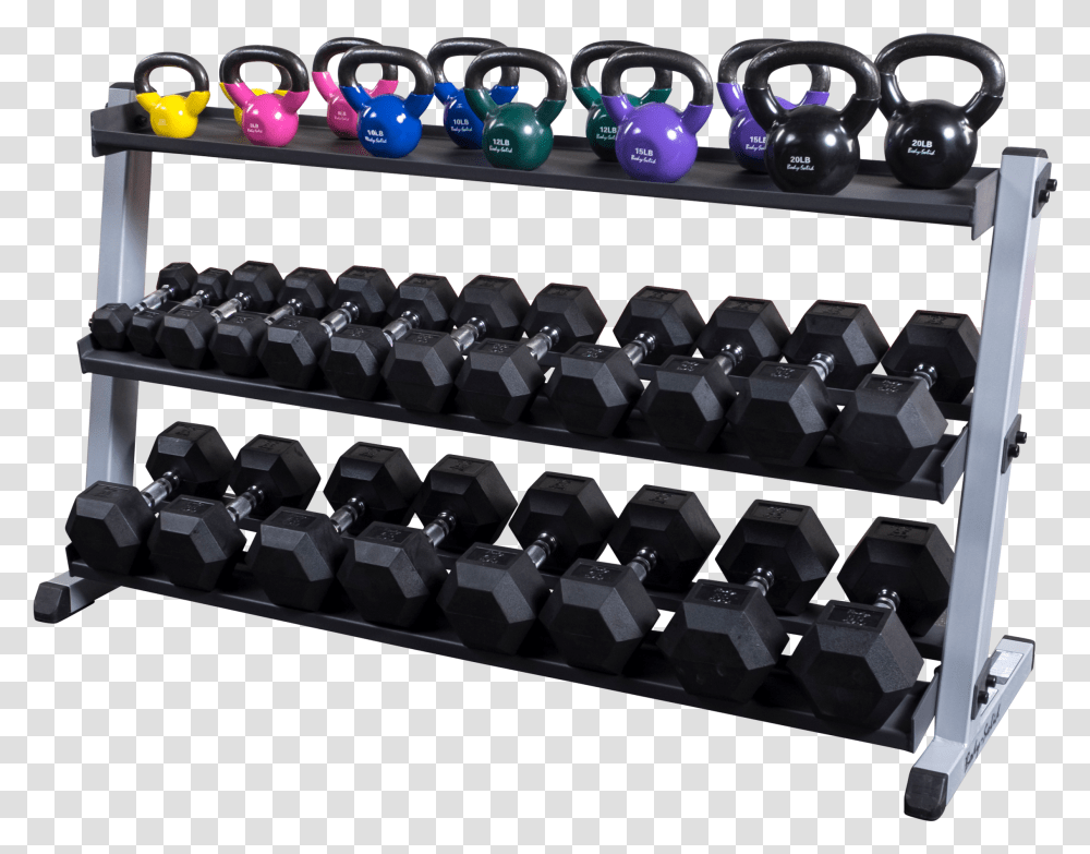 Dumbbell Rack With Kettlebells, Computer Keyboard, Computer Hardware, Electronics, Stage Transparent Png