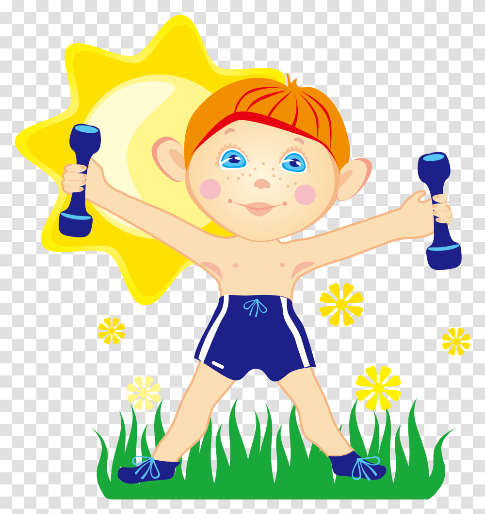 Dumbbells Clipart Kids Fitness Kids Clipart Fitness, Person, Outdoors, Leisure Activities Transparent Png