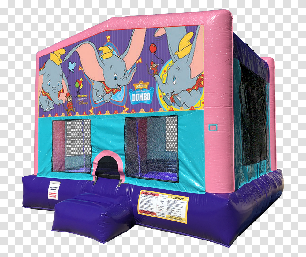 Dumbo Bouncer Pink Edition Dumbo Bounce House, Inflatable Transparent Png