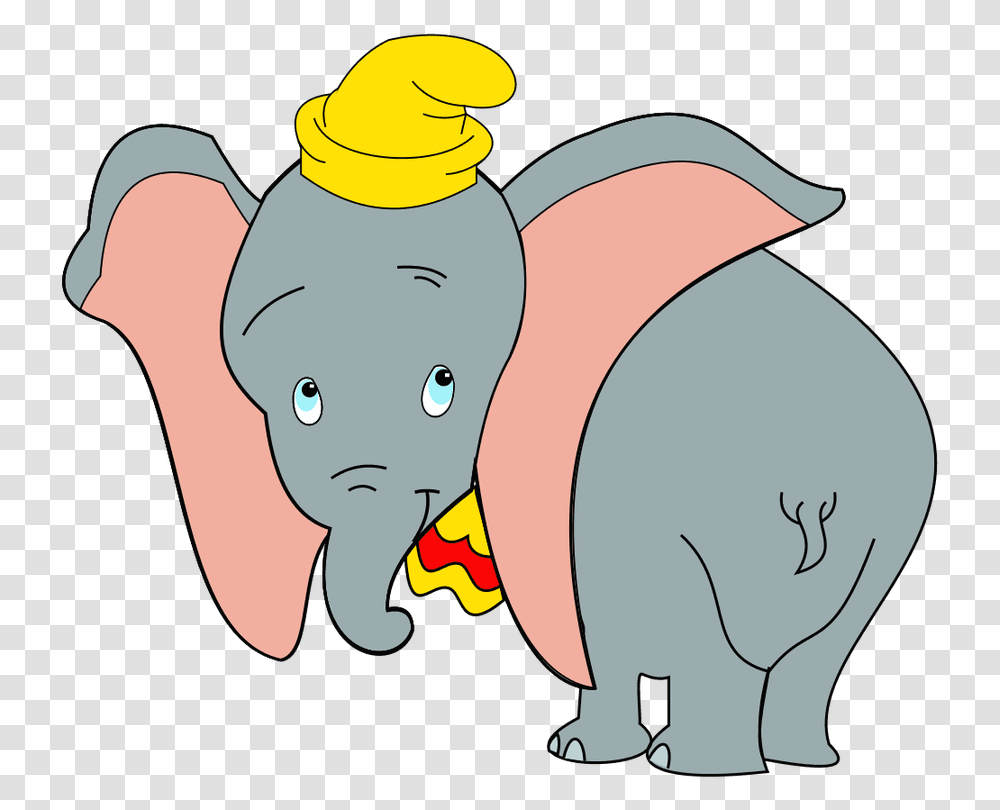 Dumbo Clipart Elephant Cartoon Big Ears, Mammal, Animal, Apparel Transparent Png