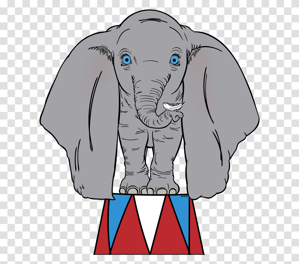 Dumbo Standing, Animal, Mammal, Elephant, Wildlife Transparent Png