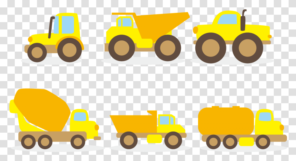 Dump Truck Euclidean Vector Cement Truck Clip, Tractor, Vehicle, Transportation, Bulldozer Transparent Png