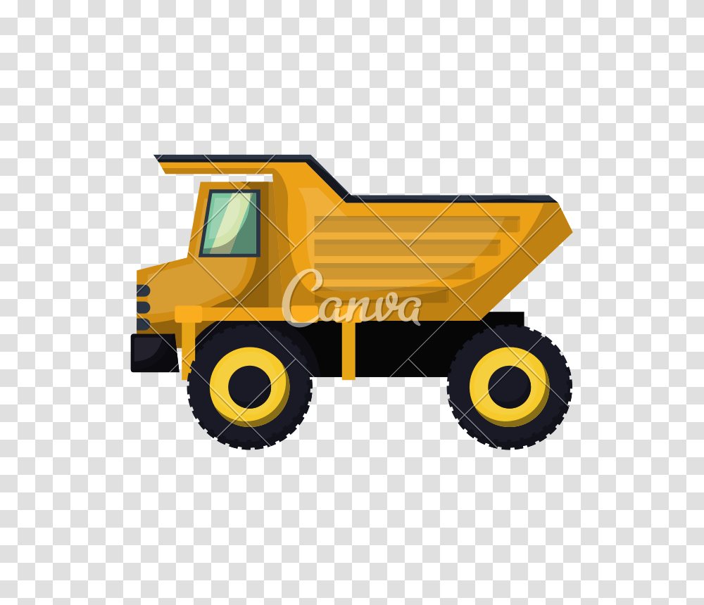 Dump Truck Flat Icon Colorful Silhouette With Half Shadow, Tractor, Vehicle, Transportation, Bulldozer Transparent Png