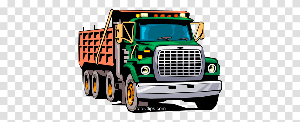 Dump Truck Royalty Free Vector Clip Art Illustration, Transportation, Vehicle, Wheel, Machine Transparent Png