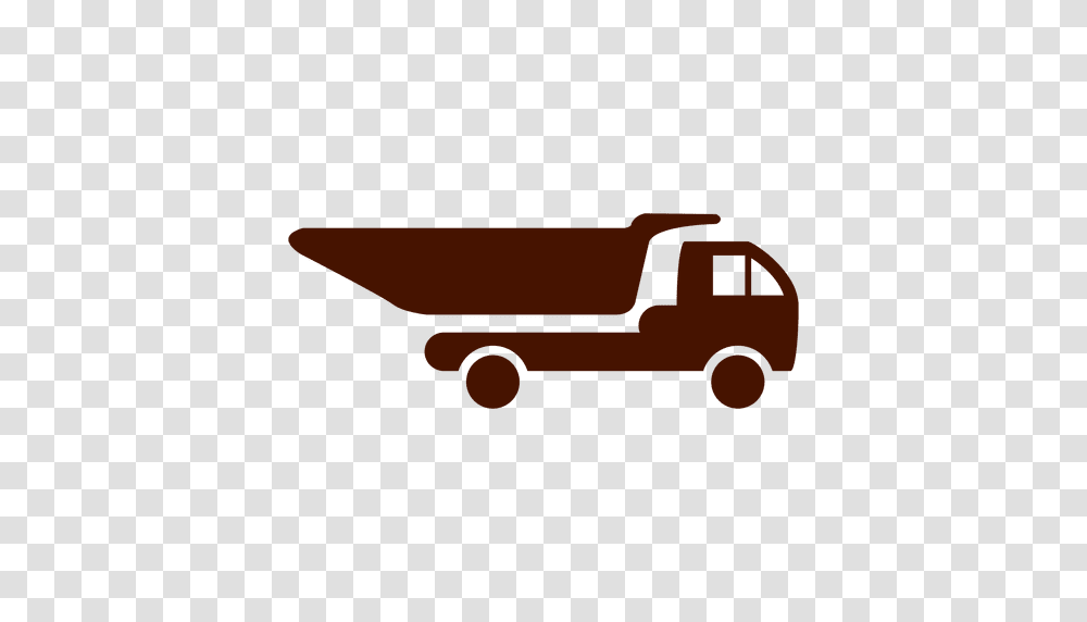 Dump Truck Silhouette Icon, Vehicle, Transportation, Pickup Truck Transparent Png