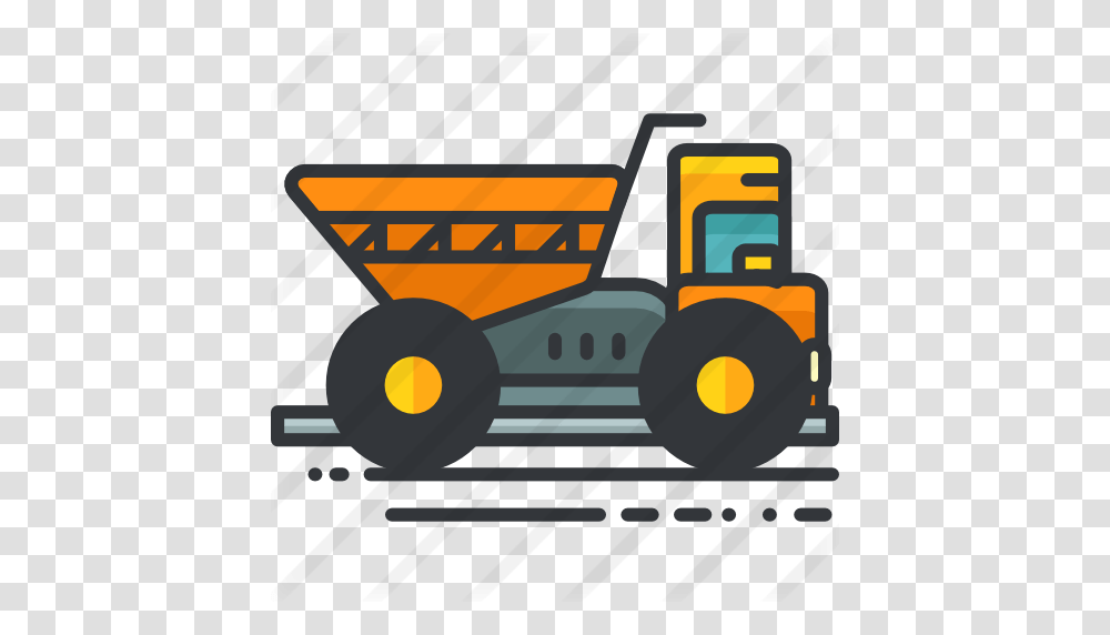 Dump Truck, Tractor, Vehicle, Transportation, Bulldozer Transparent Png