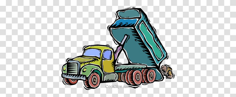 Dump Truck Unloading Boulders Royalty Free Vector Clip Art, Lawn Mower, Tool, Vehicle, Transportation Transparent Png