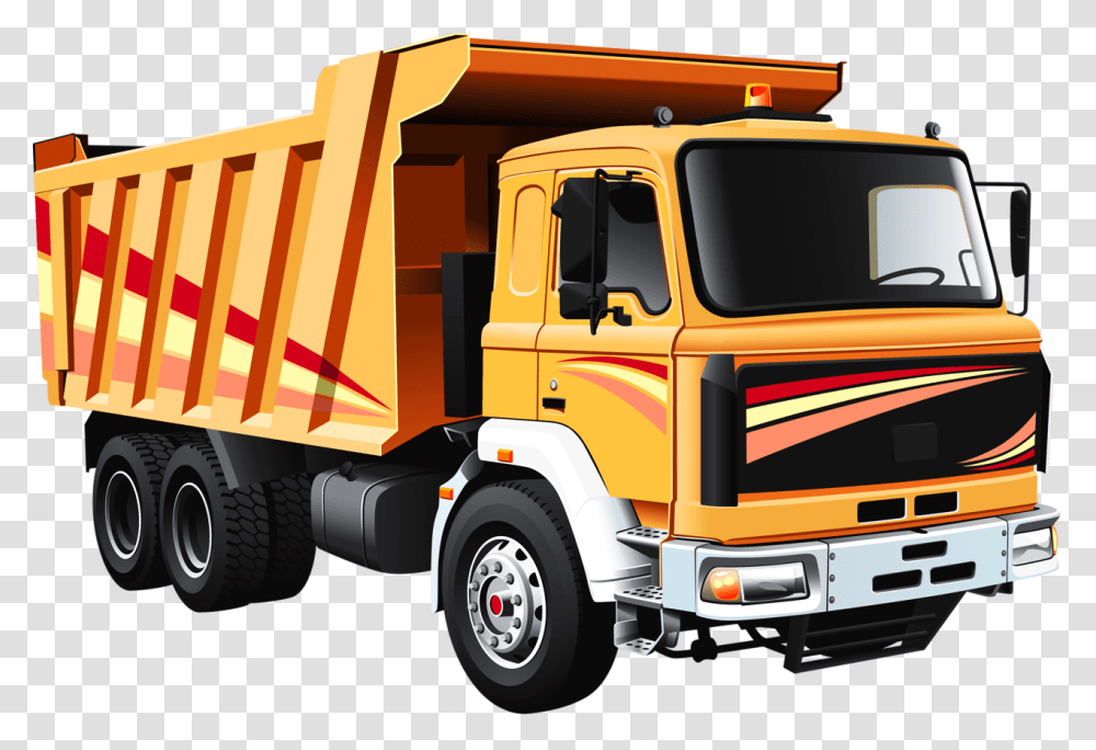 Dump Truck Vector Graphics Car Clip Art Kinds Of Transportation Clip Art Truck, Vehicle, Fire Truck, Trailer Truck, Wheel Transparent Png