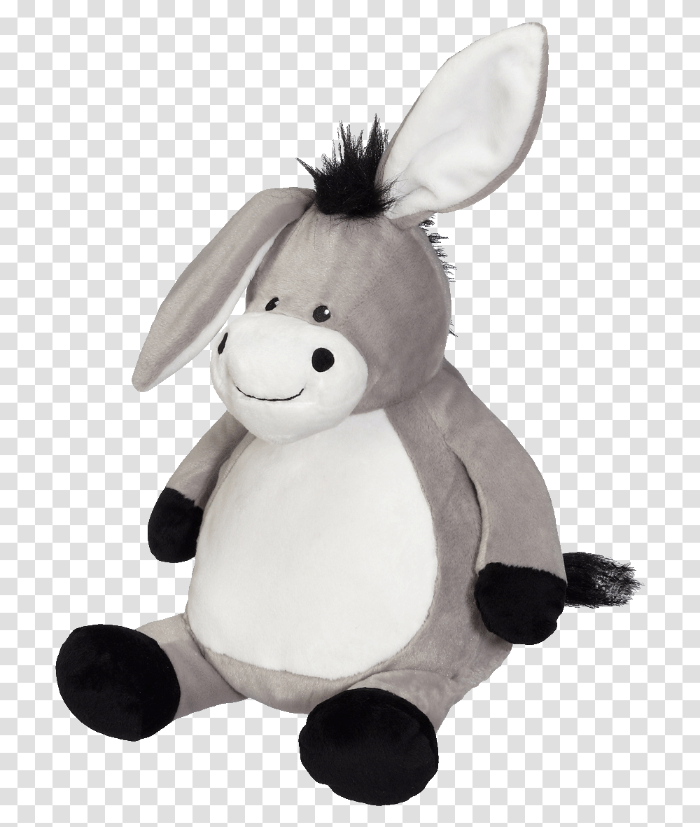 Duncan Donkey 16 Embroider Buddy Peluche Pour Broderie, Plush, Toy, Snowman, Winter Transparent Png
