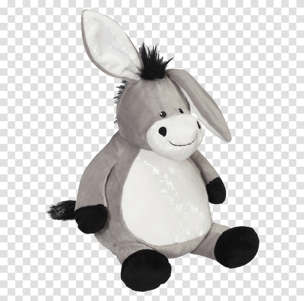 Duncan Donkey Buddy Embroidery Buddy Donkey, Plush, Toy, Snowman, Winter Transparent Png