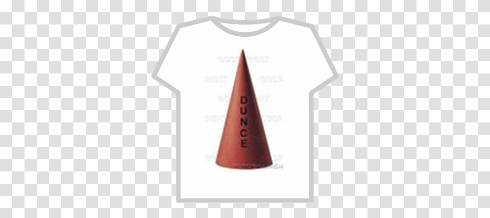 Dunce Cap Roblox Roblox Glitch T Shirt, Clothing, Apparel, Cone, Sleeve Transparent Png
