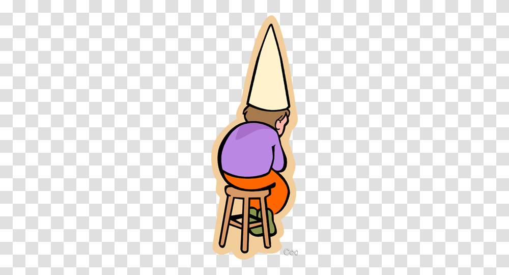 Dunce Sent To The Corner Royalty Free Vector Clip Art, Hug, Female Transparent Png