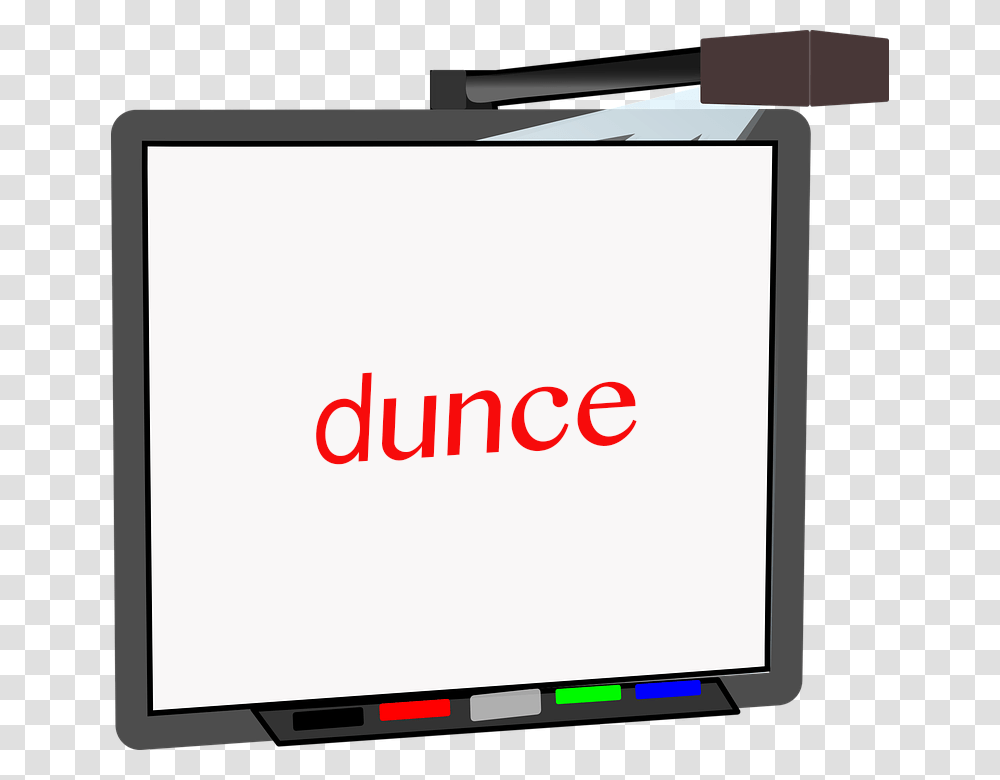 Dunce Whiteboard V Clipart Download Display Device, Monitor, Screen, Electronics, White Board Transparent Png