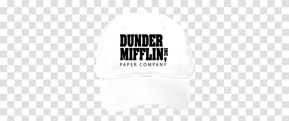 Dunder Mifflin Inc Paper Company Low Pro Style Hat White Dunder Mifflin Hat, Clothing, Apparel, Baseball Cap Transparent Png