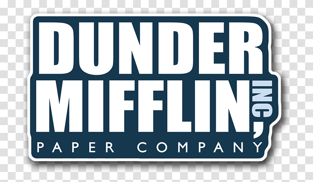 Dunder Mifflin Logo, Word, Scoreboard Transparent Png