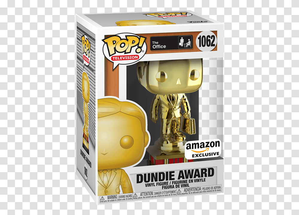 Dundie Award Chrome Gold Funko Pop Whatnot Office Dundie Award Funko Pop, Advertisement, Poster, Trophy, Flyer Transparent Png