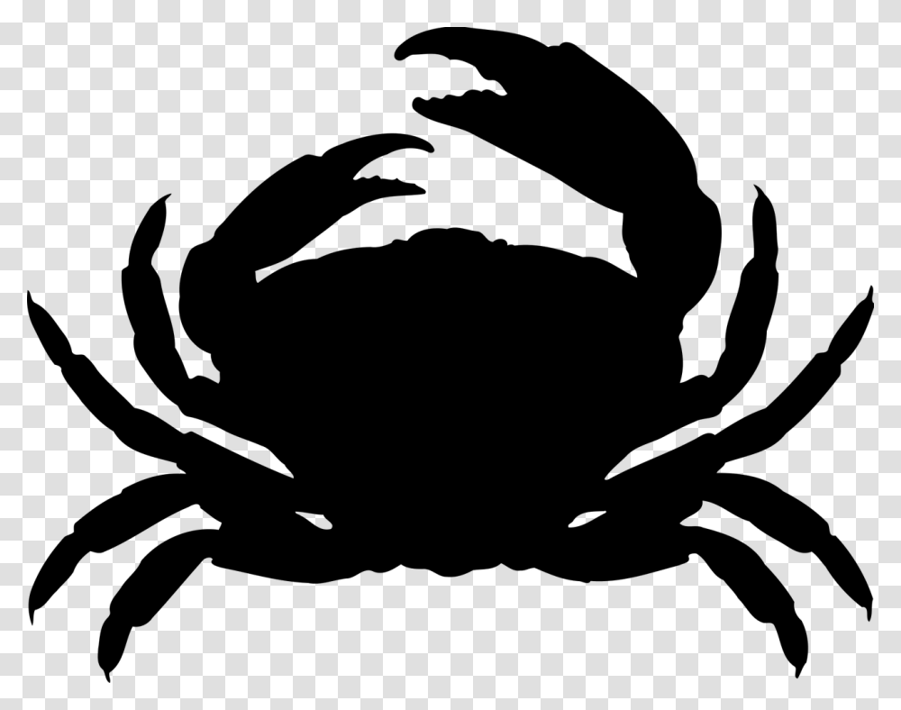 Dungeness Crab Silhouette Clip Art, Gray, World Of Warcraft Transparent Png
