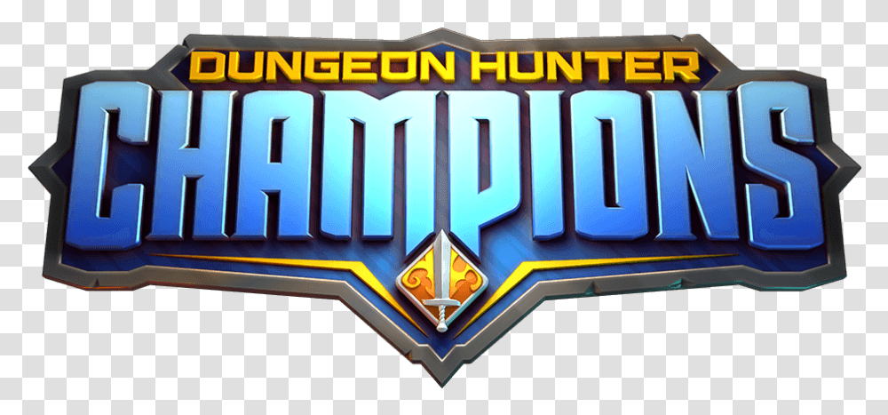 Dungeon Hunter Champions Dungeon Hunter Champions Logo, Emblem, Symbol, Scoreboard, License Plate Transparent Png