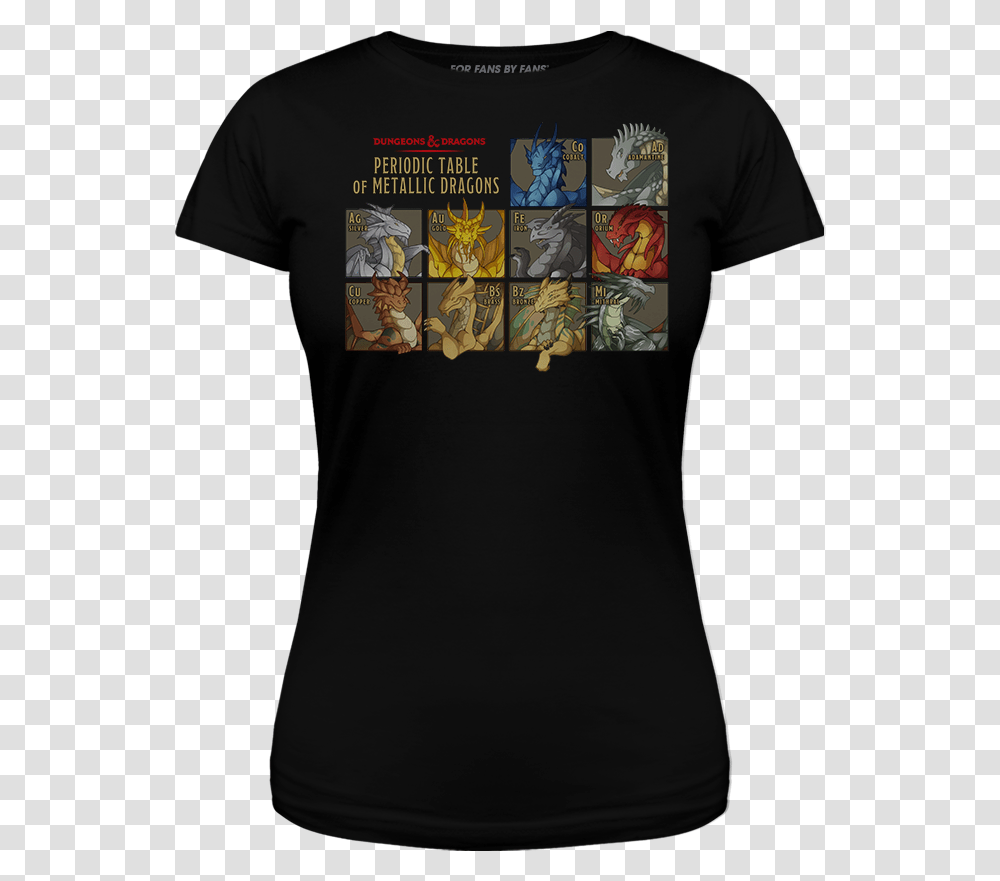 Dungeons And Dragons Dampd Periodic Table, Apparel, T-Shirt, Person Transparent Png
