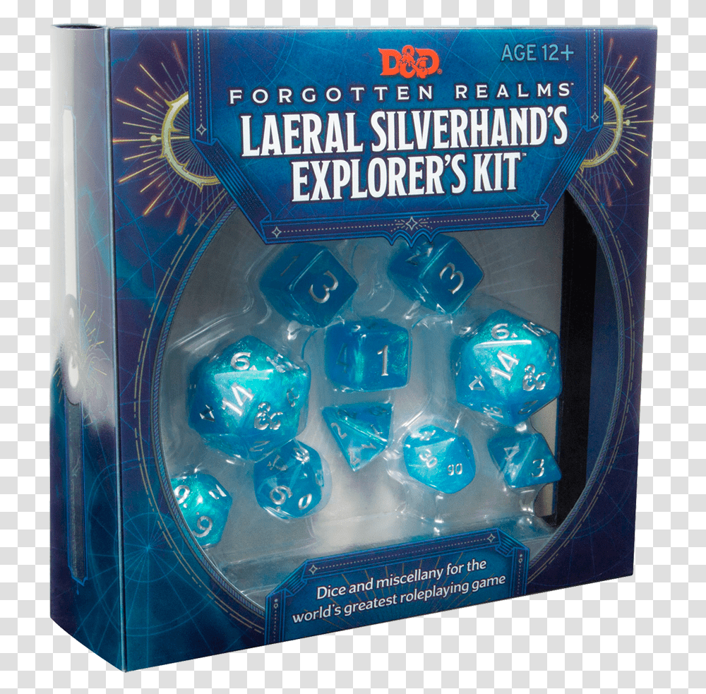 Dungeons And Dragons Forgotten Rea Laeral Silverhand Kit, Game, Dice Transparent Png