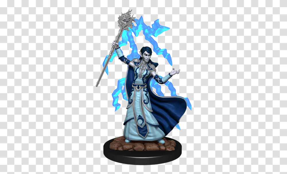 Dungeons And Dragons Minis Wizard Miniature Painted Elf, Person, Human, People, Cloak Transparent Png