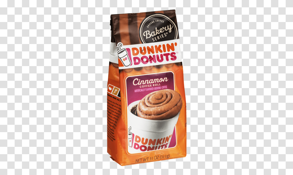 Dunkin Donuts Cinnamon Coffee Roll, Food, Cream, Dessert, Plant Transparent Png