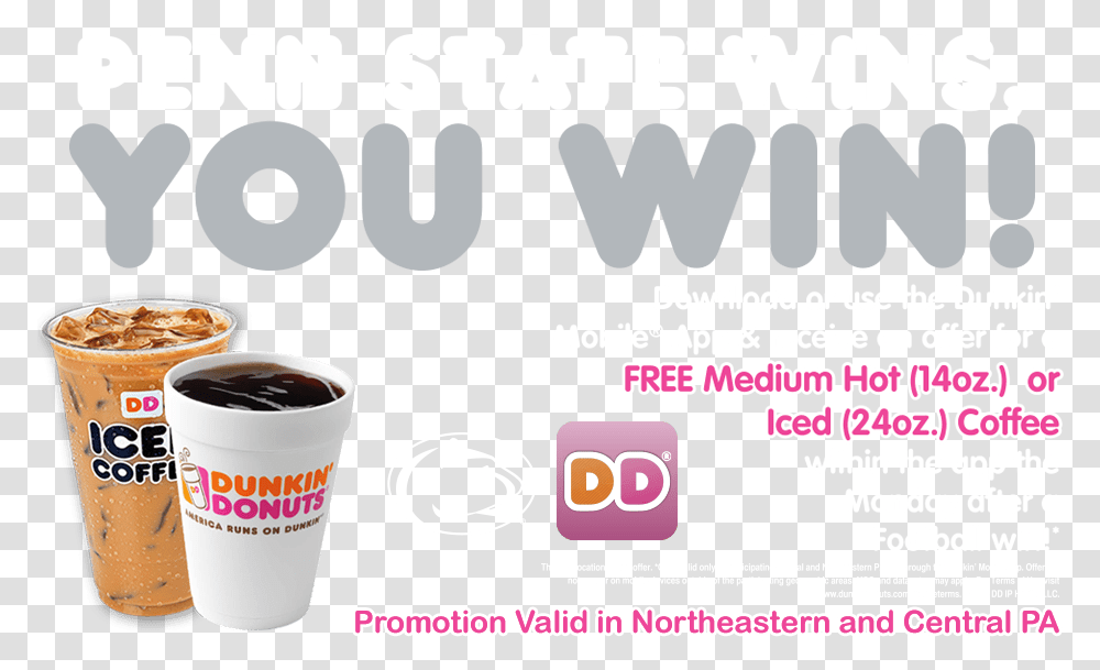 Dunkin Donuts, Coffee Cup, Advertisement, Poster, Flyer Transparent Png