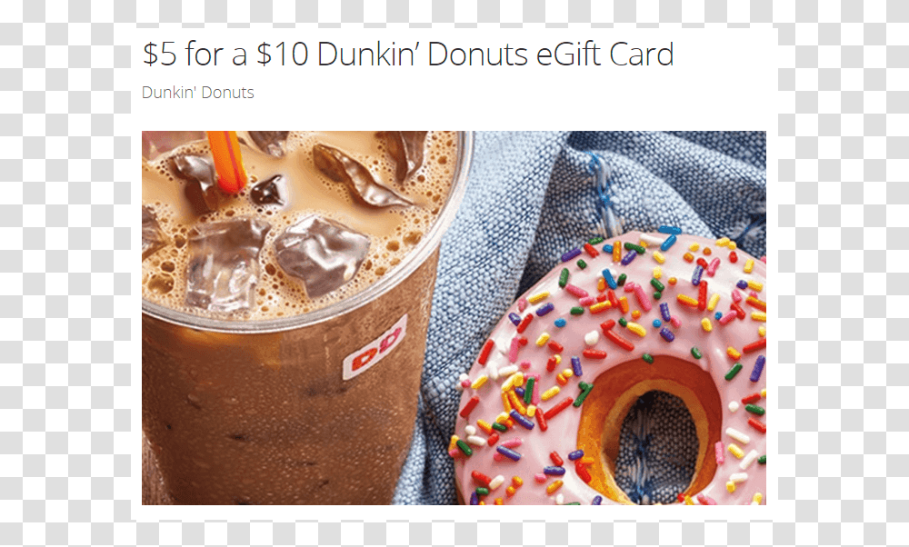 Dunkin Donuts Coffee, Dessert, Food, Pastry, Chocolate Transparent Png