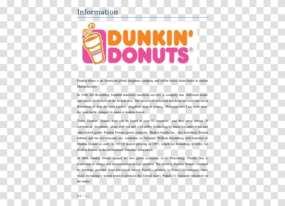Dunkin Donuts Logo 2018, Trademark, Label Transparent Png