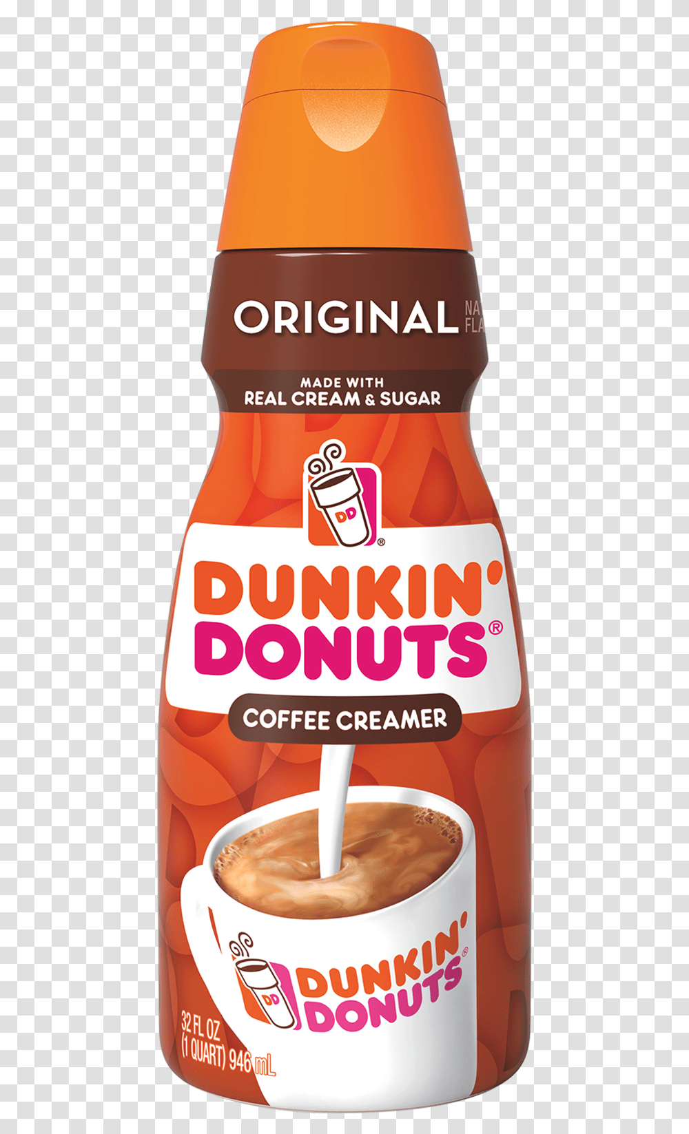 Dunkin Donuts Original Coffee Creamer, Food, Ketchup, Soda, Beverage Transparent Png