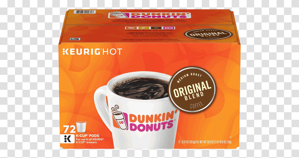 Dunkin Hazelnut K Cups, Coffee Cup, Advertisement, Poster, Flyer Transparent Png
