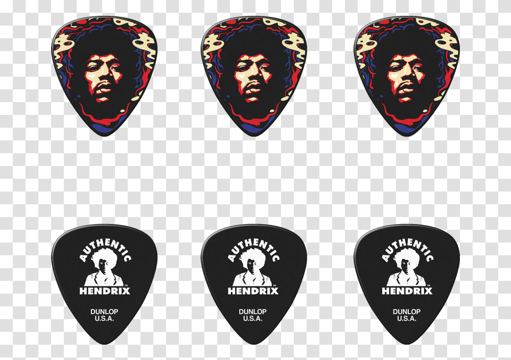 Dunlop Jimi Hendrix Star Haze Heavy Box Of 6 Musicgooddeal Jimi Hendrix, Plectrum, Label, Logo, Symbol Transparent Png