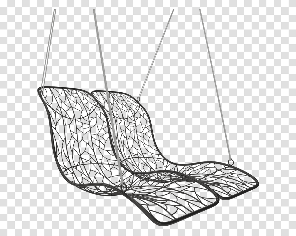 Duo Modern Hammock Hanging Designer Swing Chair Daybed Double Hanging Lounger Chair, Furniture, Animal, Flea, Insect Transparent Png