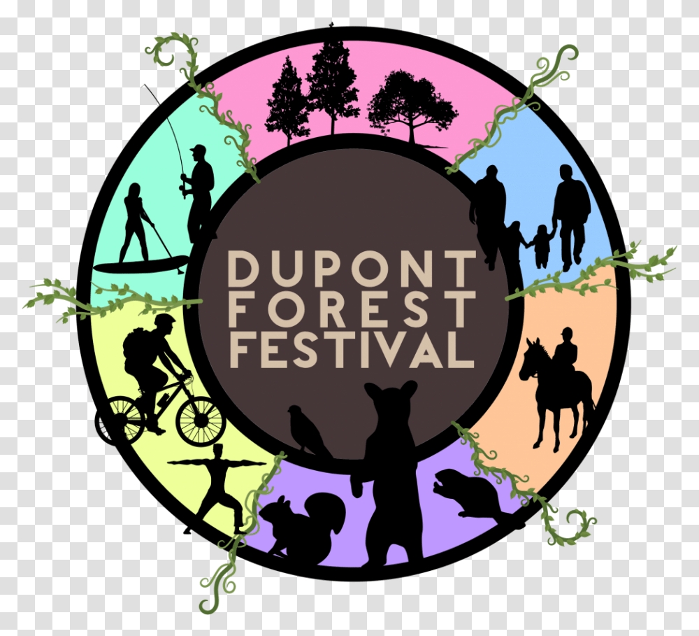 Dupont Forest Festival, Poster, Person, Horse, Label Transparent Png