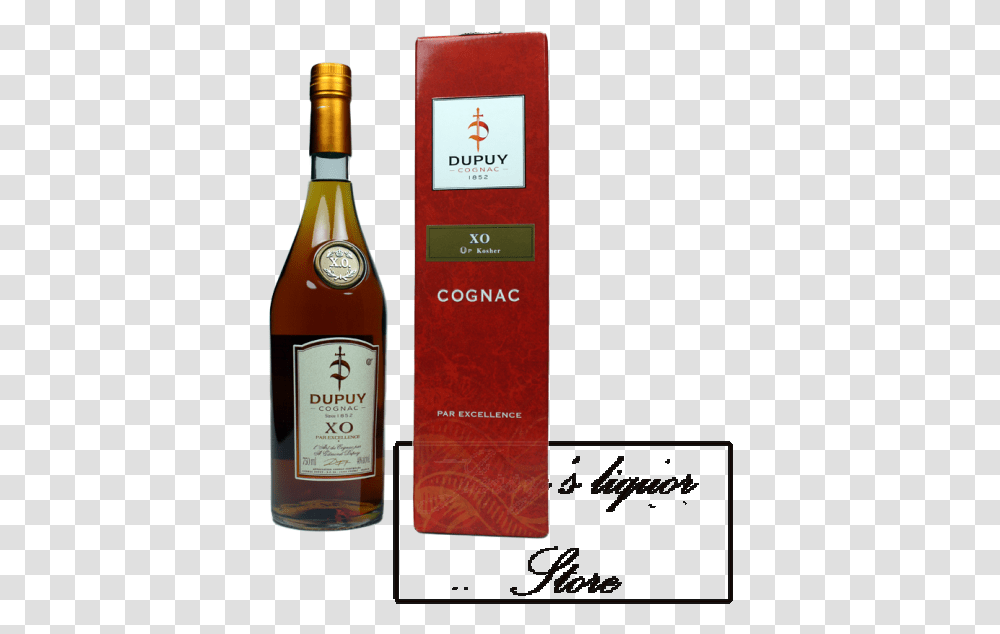 Dupuy Xo Up Kosher Cognac Par Excellance Liqueur, Liquor, Alcohol, Beverage, Bottle Transparent Png