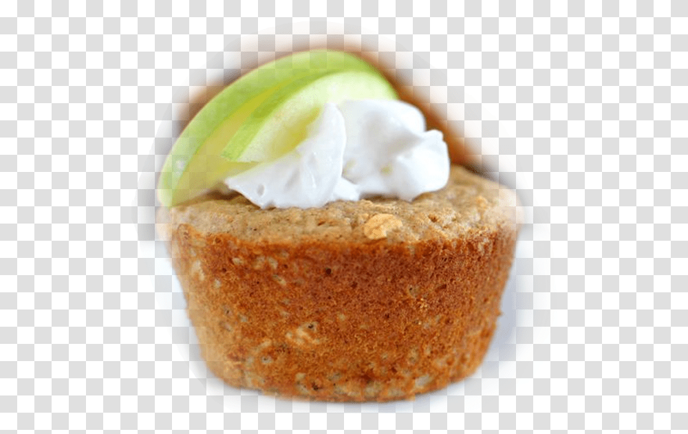 Durachef Apple Pie Oat Muffin Financier, Cream, Dessert, Food, Bread Transparent Png