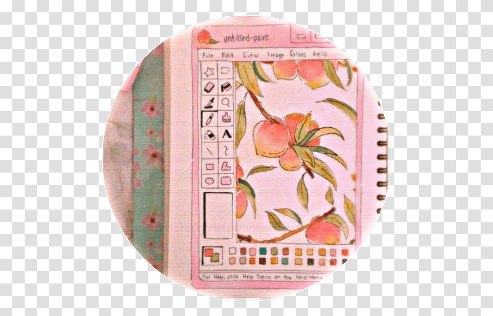 Duraznos Durazno Peach Tumblr Dibujo Draw Peach Aesthetic Icons, Rug, Applique, Home Decor Transparent Png