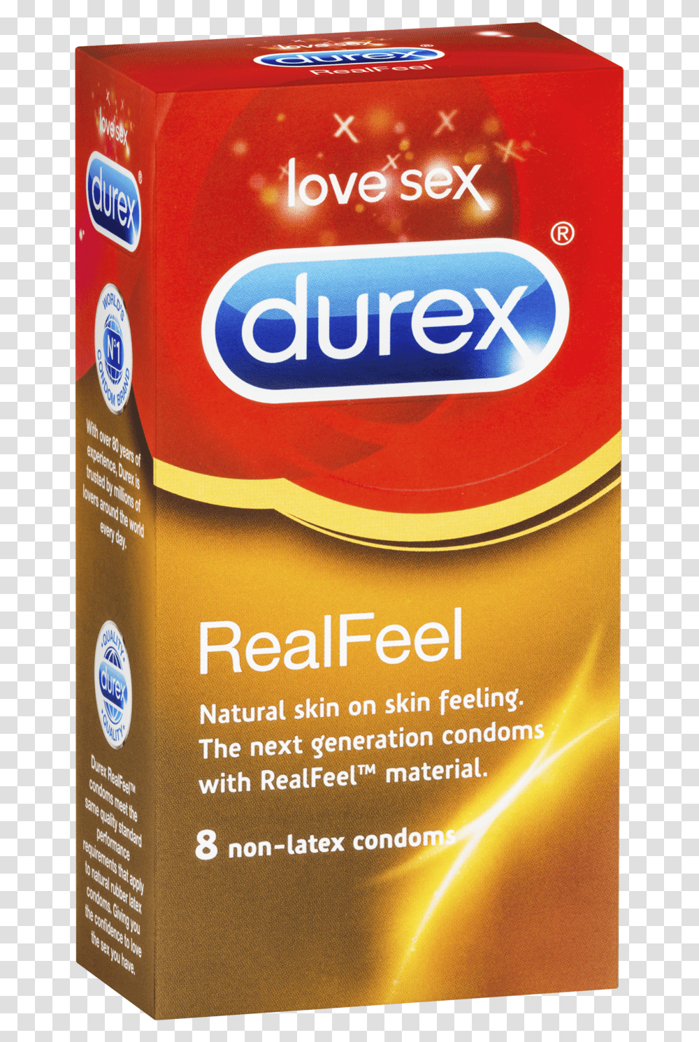 Durex Real Feel Condoms Condom Real Feel, Plant, Tin, Food, Can Transparent Png