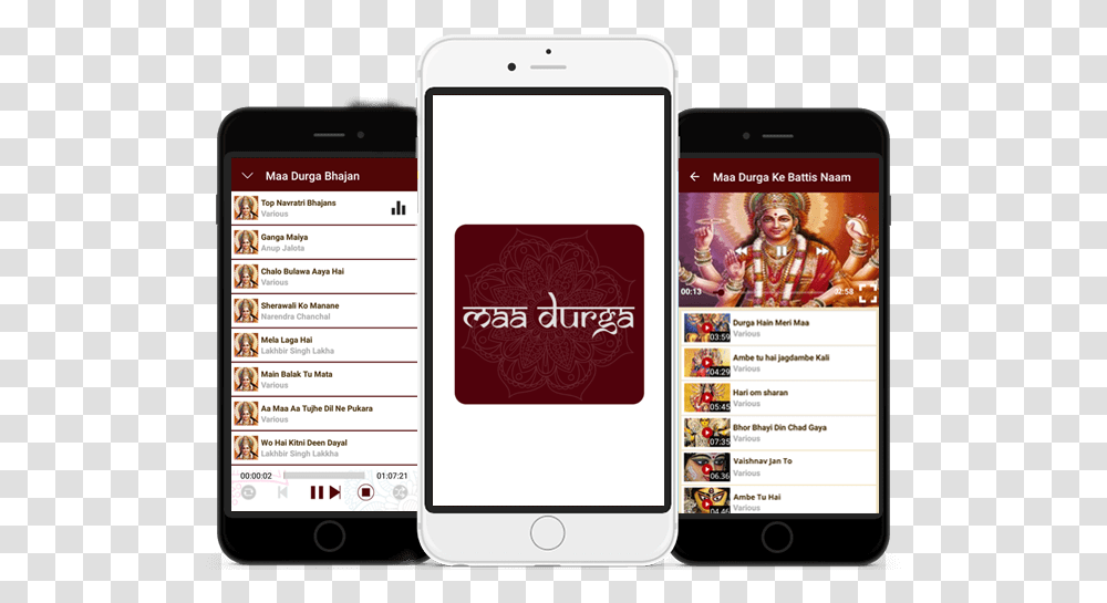 Durga Chalisa Bhajans And Aarti Iphone, Electronics, Mobile Phone, Cell Phone, Person Transparent Png
