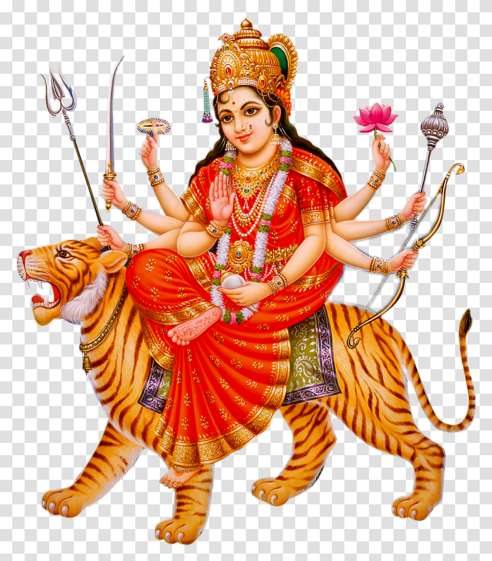 Durga Maa Images Hd, Person, Festival, Crowd, Leisure Activities Transparent Png