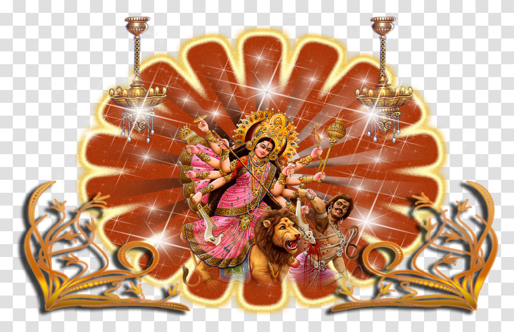 Durga Mata Background, Person, Human, Festival, Crowd Transparent Png