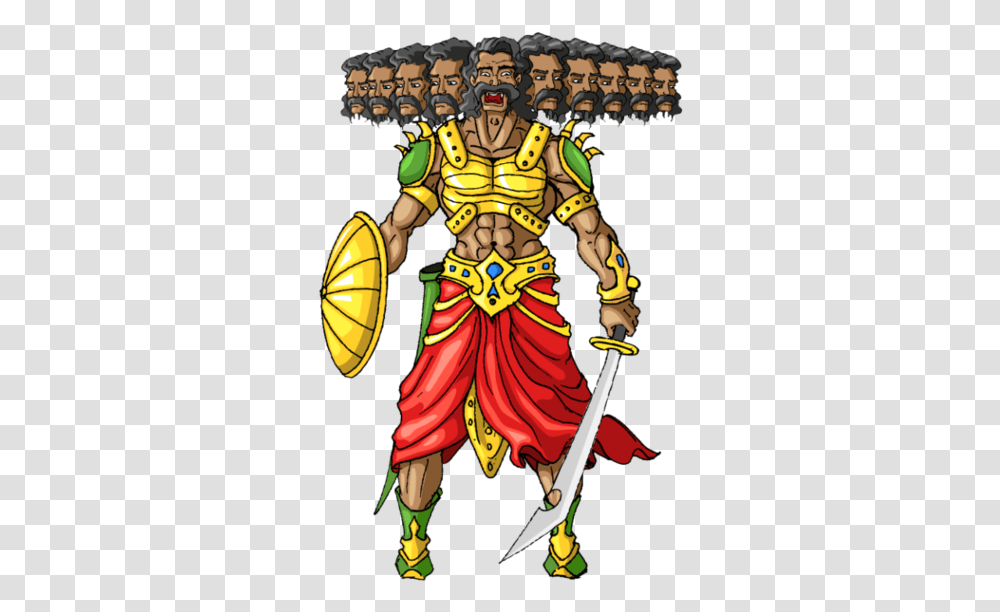 Durga Puja Dussehra Ravana Warrior Profession Dussehra, Person, Human, Knight, Armor Transparent Png