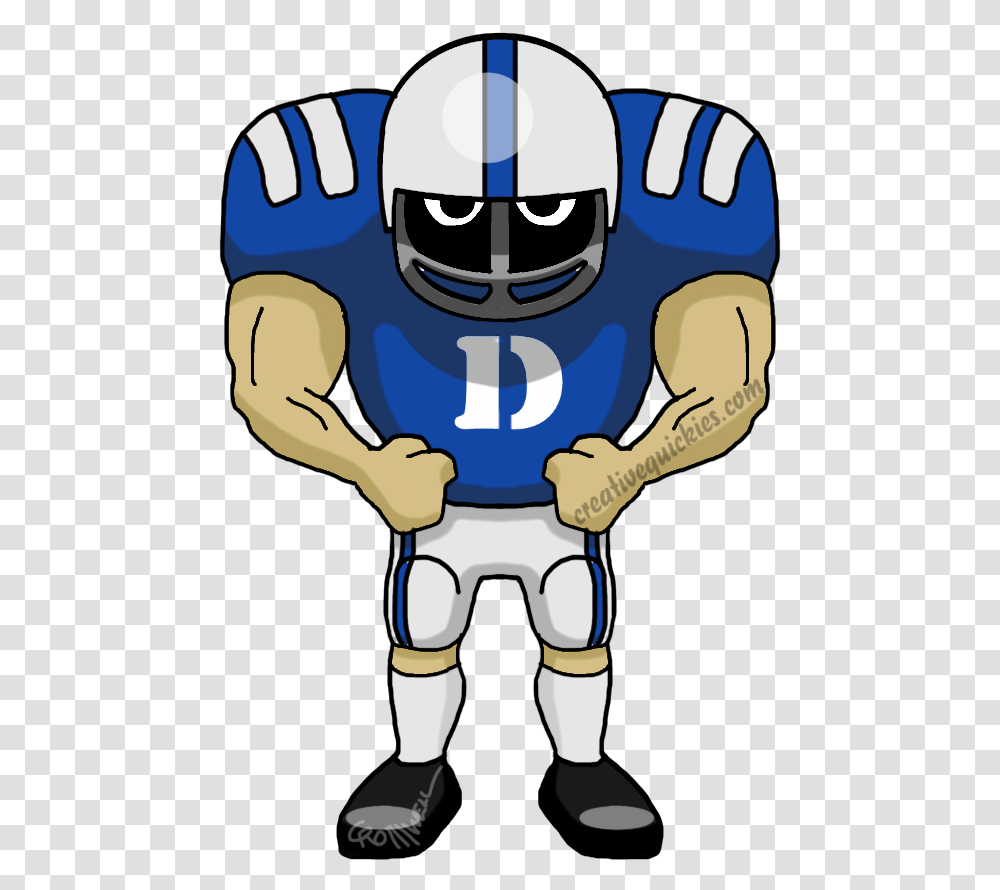 Durham North Carolina Duke University Blue Devils Cartoon Eagles Football Player, Robot, Person, Human, People Transparent Png