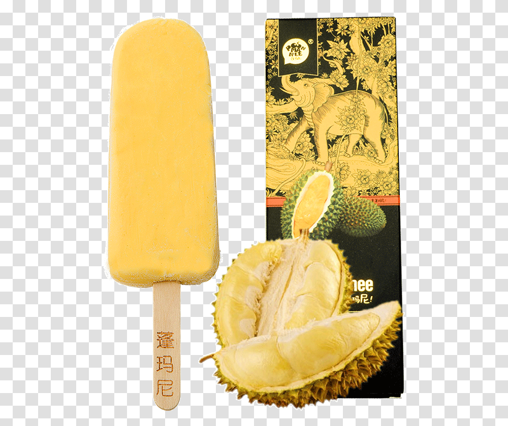 Durian Ice Cream Popsicle, Plant, Produce, Food, Fruit Transparent Png