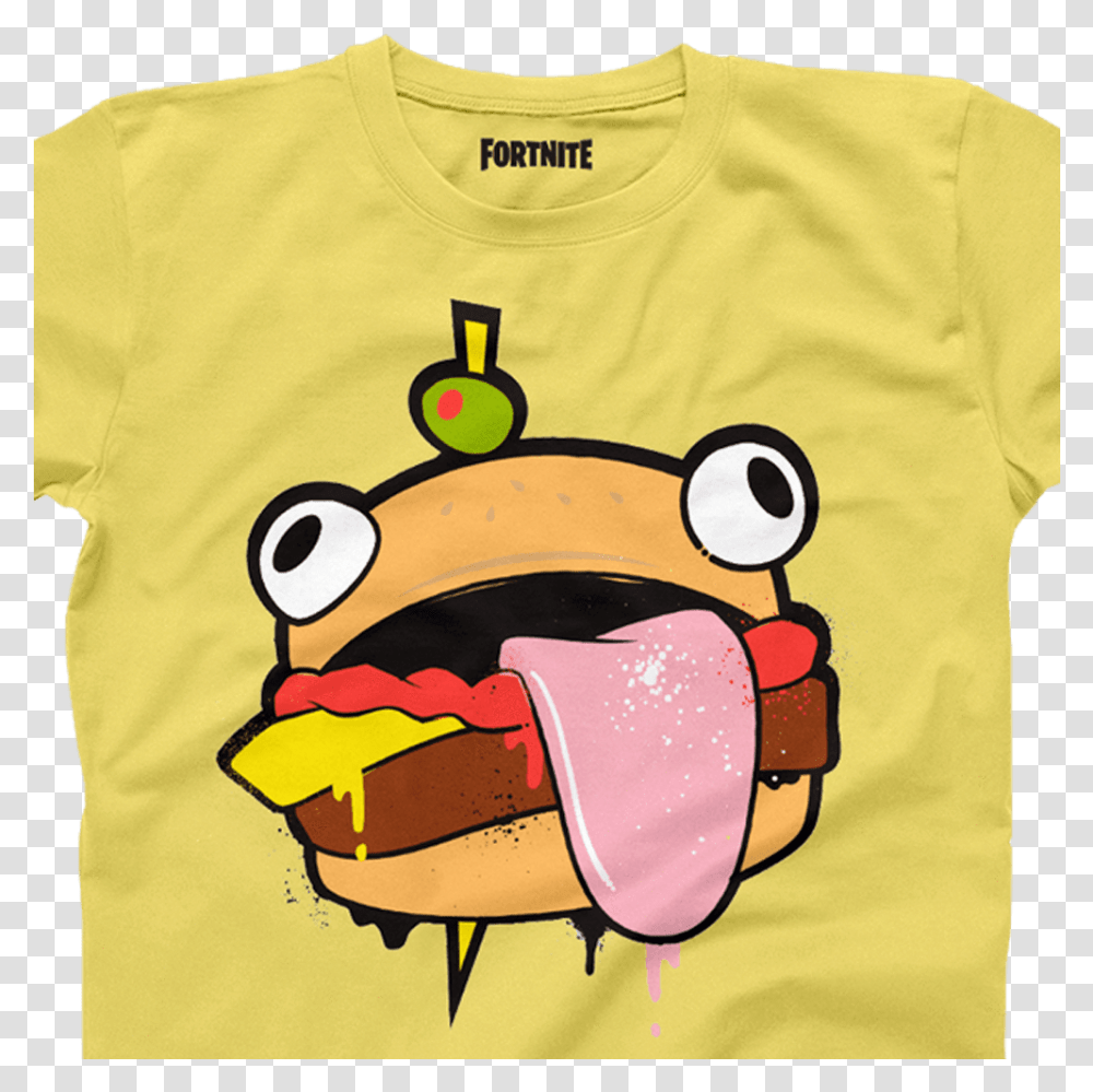 Durrr Burger Yellow Oversized Tee T, Clothing, Apparel, T-Shirt, Mouth Transparent Png