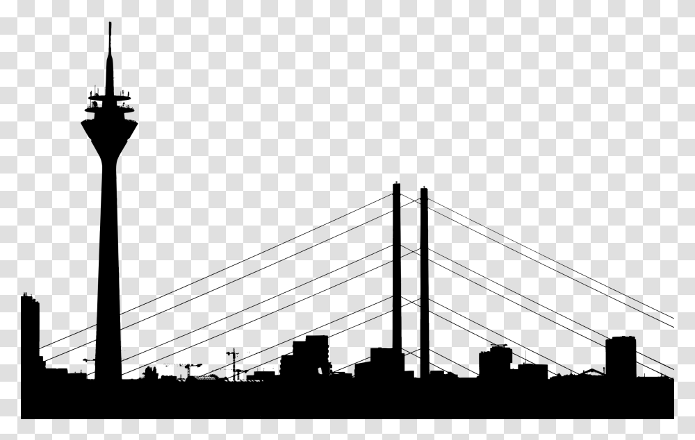 Dusseldorf Cityscape Silhouette Icons, Gray, World Of Warcraft Transparent Png
